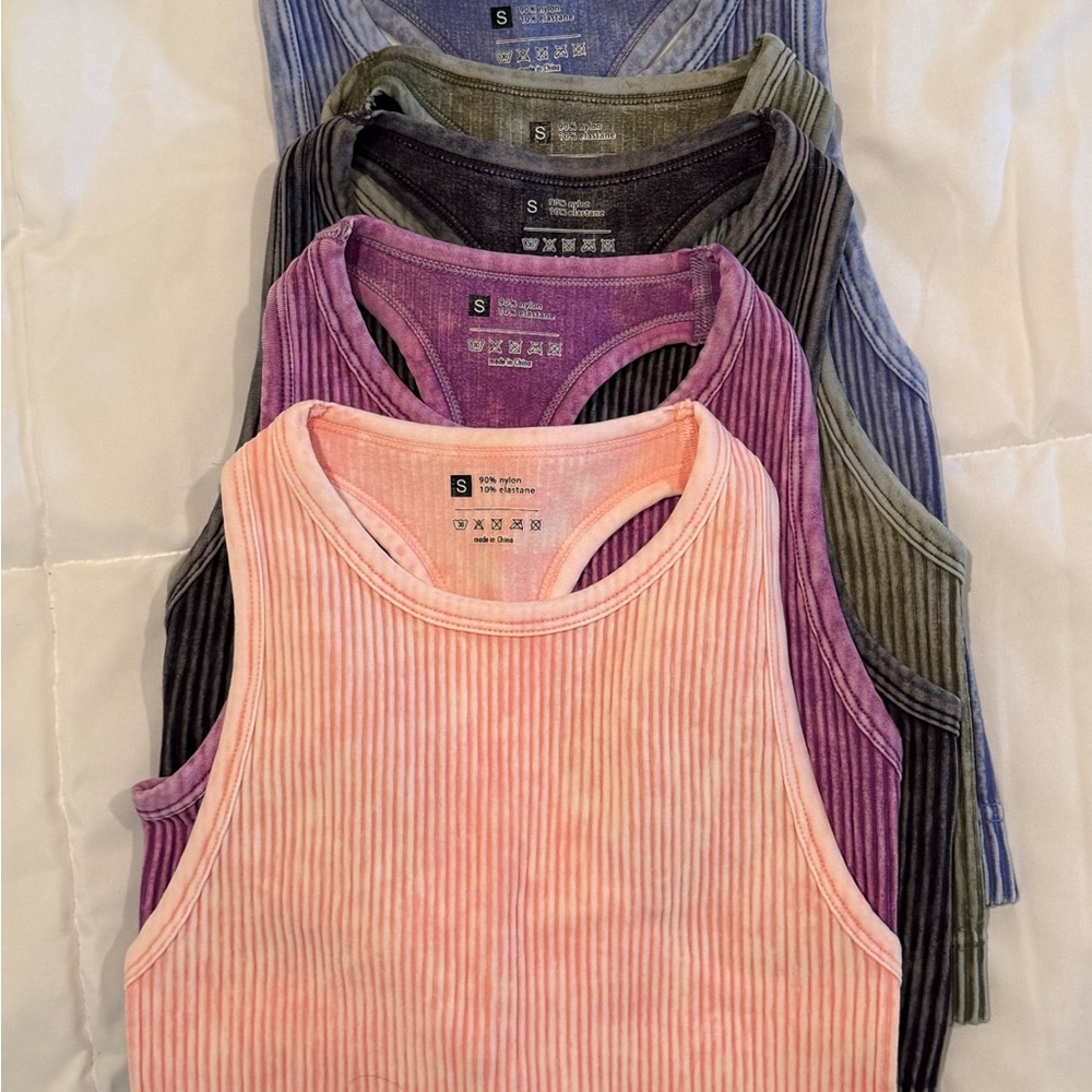 Vibrant Ribbed Tank Top Collection